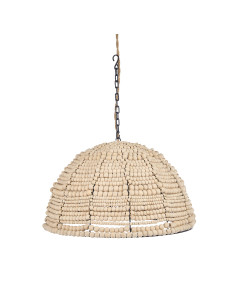 Pendentif en forme de d?me de perles en bois - NaturelBazar Bizar