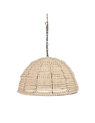 Pendentif en forme de d?me de perles en bois - NaturelBazar Bizar