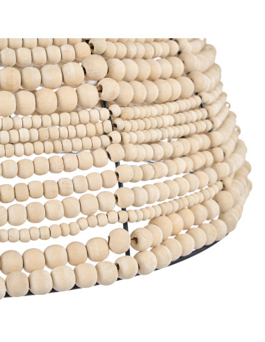 Pendentif en forme de d?me de perles en bois - NaturelBazar Bizar