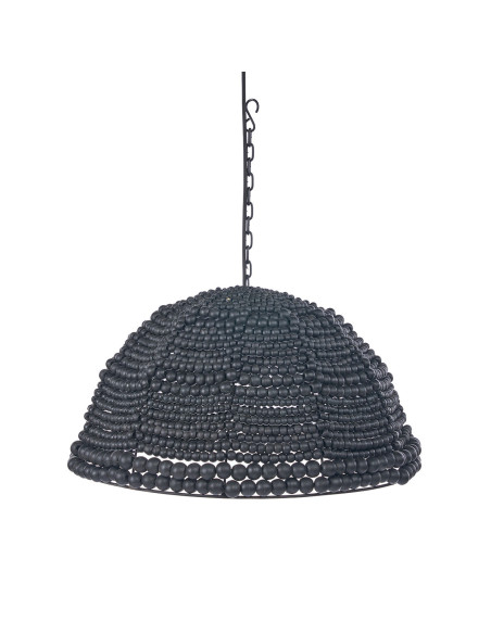 Pendentif en forme de d?me de perles en bois - NoirBazar Bizar
