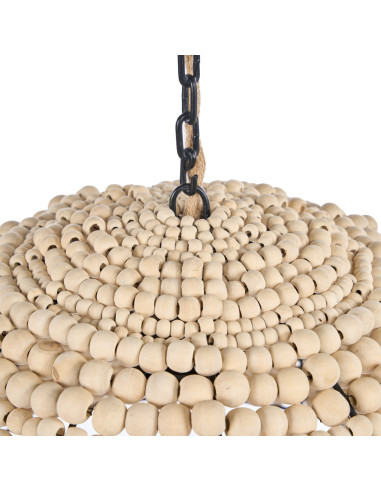 Pendentif en forme de d?me de perles en bois - NaturelBazar Bizar