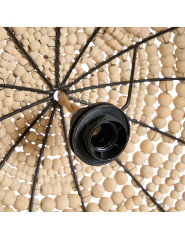 Pendentif en forme de d?me de perles en bois - NaturelBazar Bizar