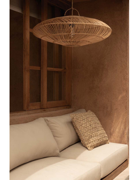 La lampe suspendue Macaron - Naturel - M