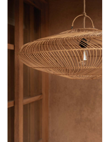 La lampe suspendue Macaron - Naturel - M