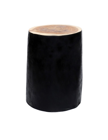 Tabouret/Table d'appoint Tribe - Naturel/noir
