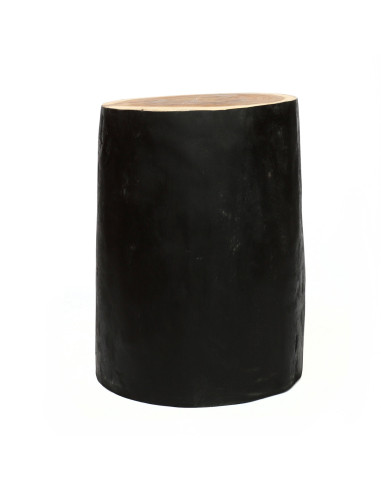 Tabouret/Table d'appoint Tribe - Naturel/noir