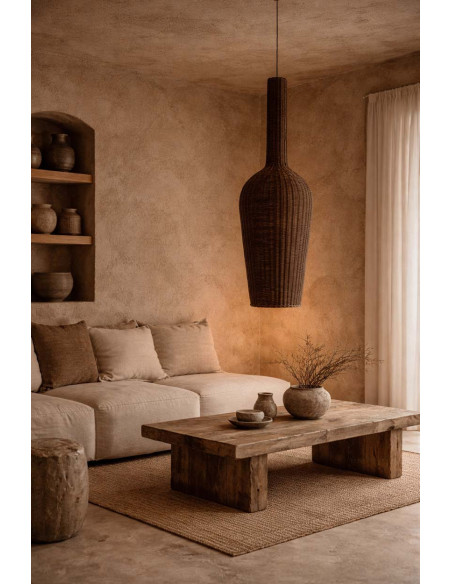 Pendentif Amphora - Noyer fonc? - XXLBazar Bizar