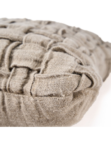 Housse de coussin Crossier en lin - NaturelBazar Bizar