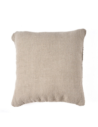 Housse de coussin en lin grain? - Noir naturelBazar Bizar