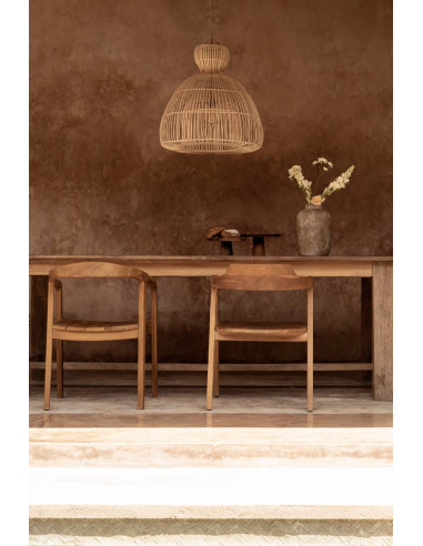 Pendentif fouet ? matcha - Naturel - MBazar Bizar