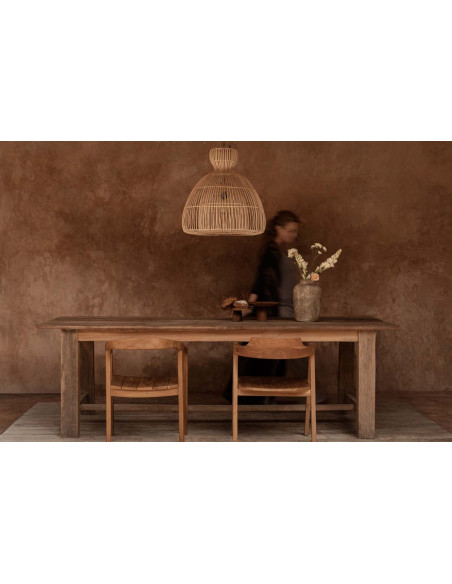 Pendentif fouet ? matcha - Naturel - MBazar Bizar