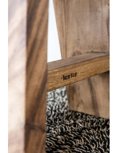 Le tapis en seagrass - Naturel Noir - 180x240