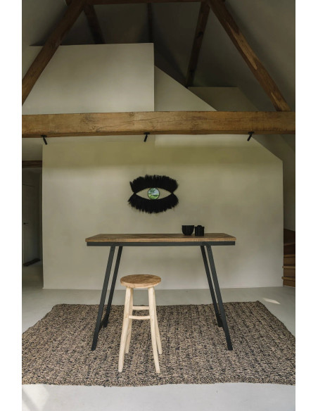 Le tapis en seagrass - Naturel Noir - 180x240