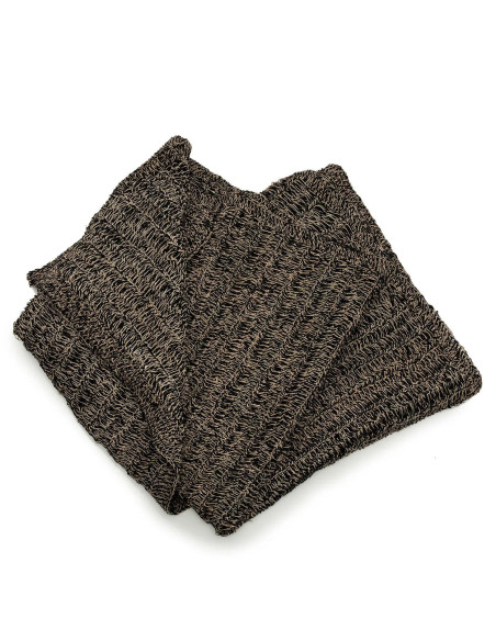 Le tapis en seagrass - Naturel Noir - 180x240