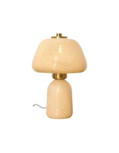 Lampe Appolon milky H27cm opjet