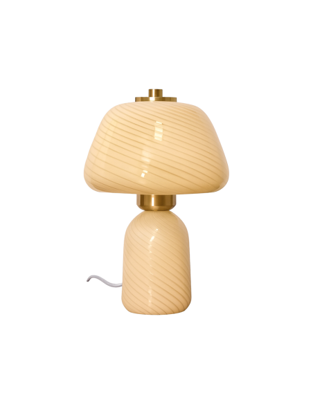 Lampe Appolon milky H27cm opjet