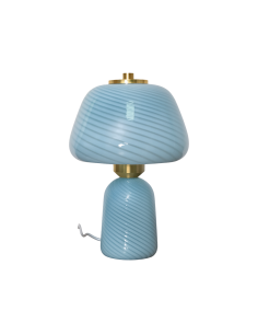 Lampe Appolon bleu H27cm opjet