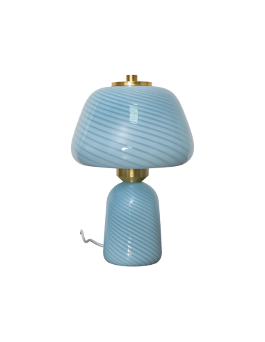 Lampe Appolon bleu H27cm opjet