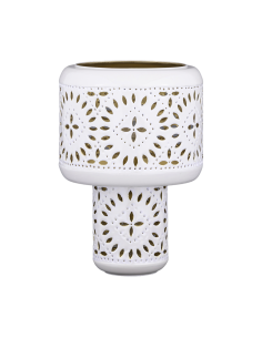 Lampe Nora beige H39cm opjet