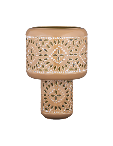 Lampe Nora brun H39cm opjet