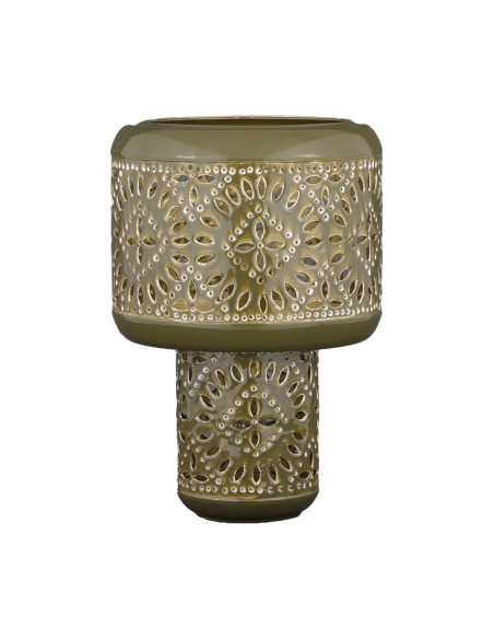 Lampe Nora kaki H39cm opjet