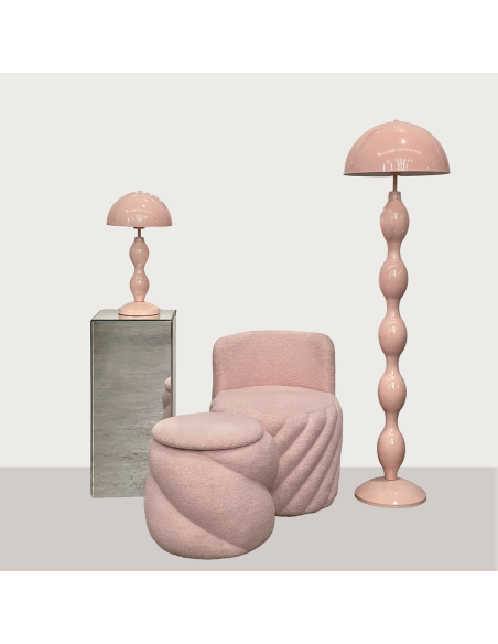 Lampe de bureau Nini rose H48cm opjet