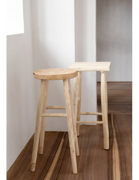 Le tabouret de bar Kedut - Naturel