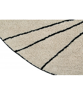 Tapis Lavable Trace Beige Ø160 cm