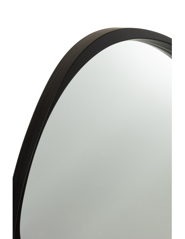 Miroir Giles Mdf/Verre Noir PetitJ-Line