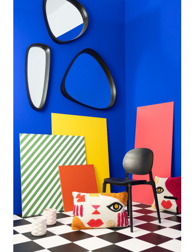 Miroir Giles Mdf/Verre Noir PetitJ-Line