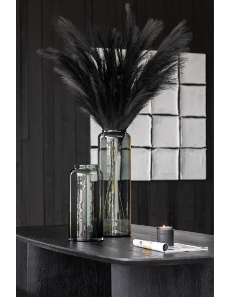 Vase Droit Long Verre Gris PetitJ-Line14007