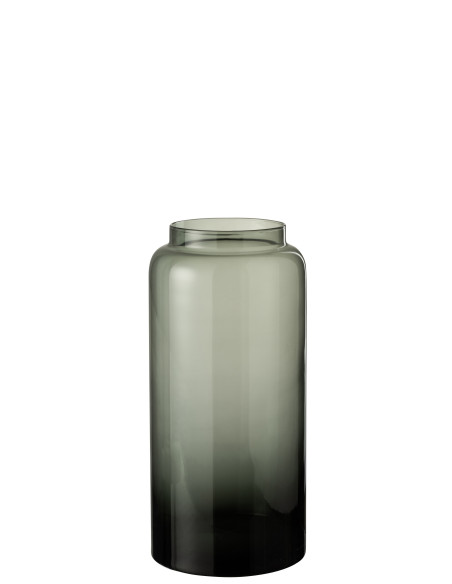 Vase Droit Long Verre Gris PetitJ-Line14007