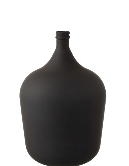 Vase Carafe Verre Noir MatJ-Line15975