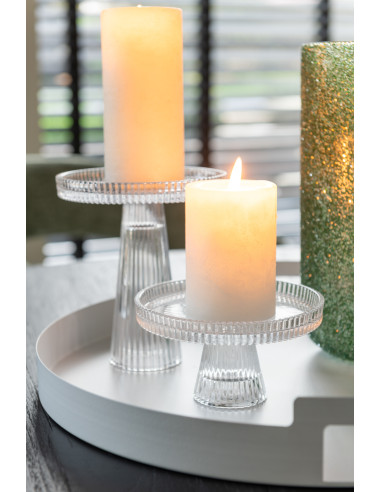 Ensemble de 3 plateaux ronds en métal blancJ-Line