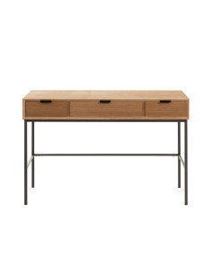 Console 3 tiroirs bois/métal naturelJ-Line15213