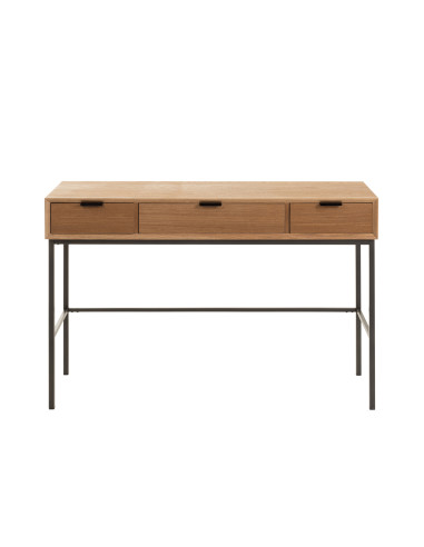 Console 3 tiroirs bois/métal naturelJ-Line15213