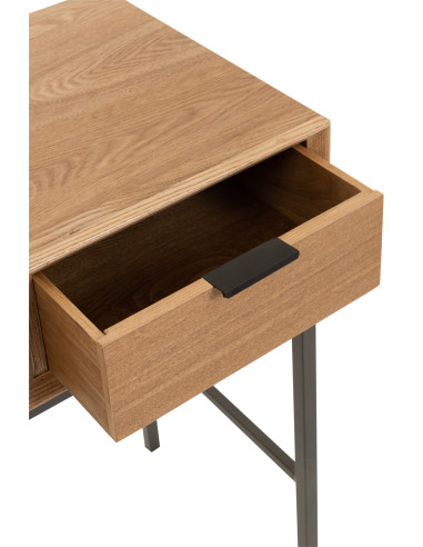 Console 3 tiroirs bois/métal naturelJ-Line15213