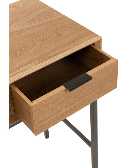 Console 3 tiroirs bois/métal naturelJ-Line15213