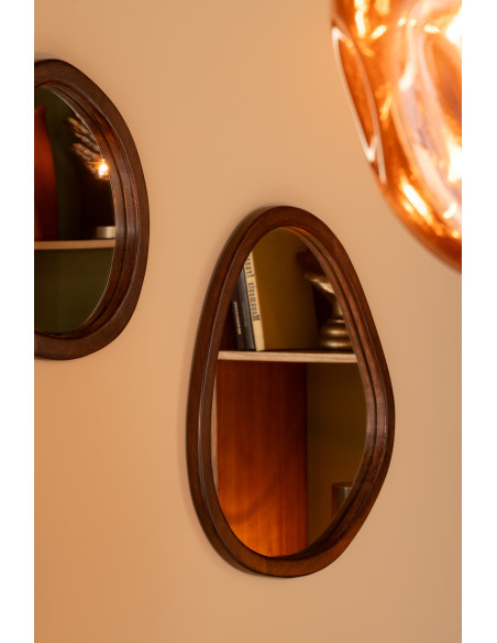 Miroir Whisper en bois de manguier/MDF Marron PetitJ-Line