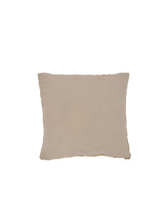 Coussin carré 1 côté en roseau/textile naturel petitJ-Line
