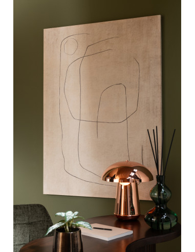 Lampe de table en métal cuivre champignonJ-Line237,10 €