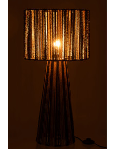 Lampe de table à rayures en métal/papier noir/naturelJ-Line58,60 € 2