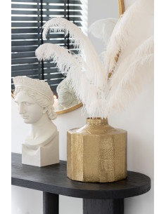 Vase carré en métal doré petitJ-Line45827