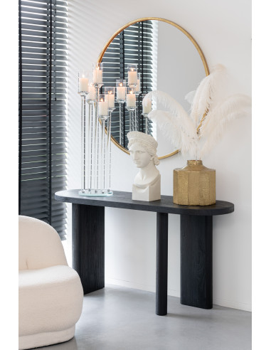 Vase carré en métal doré petitJ-Line45827