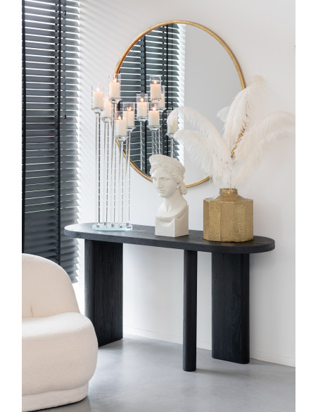 Vase carré en métal doré petitJ-Line45827