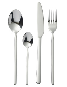 Couverts de table B 24 pièces en acier inoxydable argent brillantJ-Line 2