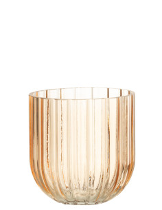 Vase Yari Verre Pêche PetitJ-Line30362