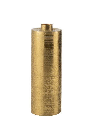 Grand vase rond en métal doréJ-Line45826