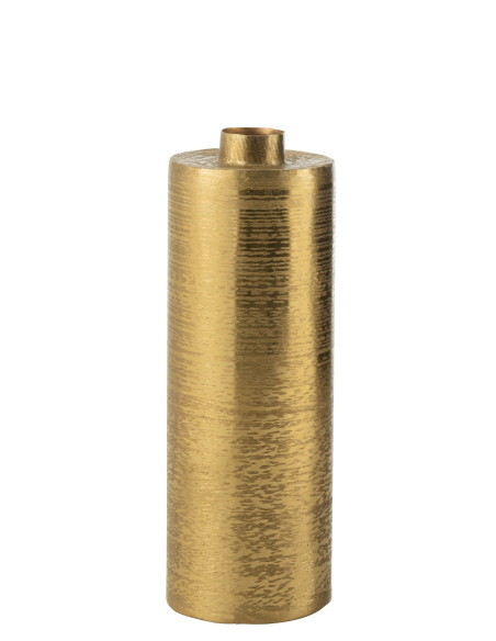 Grand vase rond en métal doréJ-Line45826