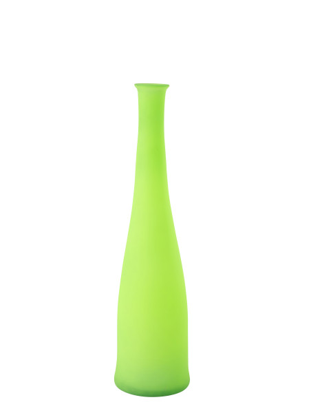 Vase Bouteille Verre Néon Vert PetitJ-Line51254
